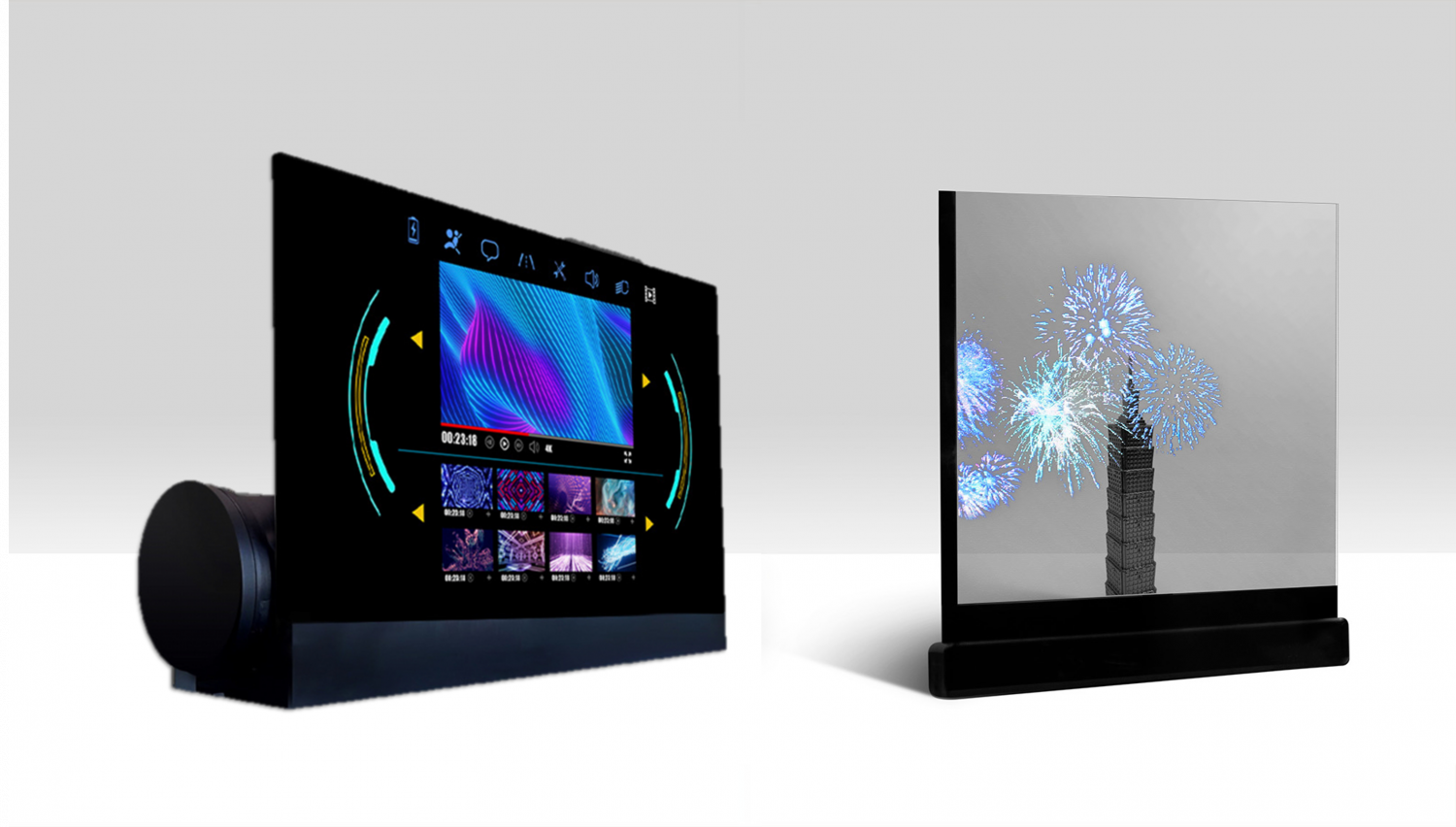 可卷式、折迭性、高透明